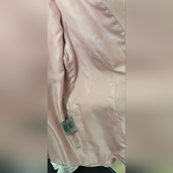 Wilsons Leather Maxima | Pink | Genuine Leather Button Up Jacket w/belt | Size L - Picture 10 of 12